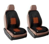 Buybai 2pcs Comfortable Leather Car Seat Cushion,Universal Seat Cover Pad,Soft Car Seat Covers with Full Back Seat Protector For Truck Car Suv