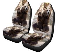 Buybai Comfortable Leather Seat Cushion,Universal Seat Cover Pad,Soft Car Seat Covers with Full Back Seat Protector Pure Black 1PCS For Winter (Brown)