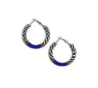 Buybeaded Handmade beaded native american style glass seed bead earrings Pendientes de cuentas nativas al estilo mexicano de artesanos gifts for women/teens, Free size, Zinc, c/z glass seed beads 11/0