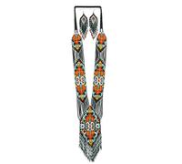 buybeaded Handmade beaded Native native american style glass seed bead Necklace Collar de cuentas nativas al estilo mexicano de los artesanos regalos para mujeres, One Size, Glass, c/z glass seed