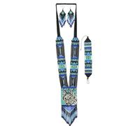 buybeaded Handmade beaded Native native american style glass seed bead Necklace Collar de cuentas nativas al estilo mexicano de los artesanos regalos para mujeres, One Size, Glass, c/z glass seed