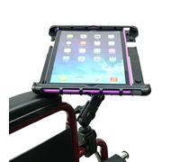 BuyBits Wheelchair Rail & Tube Tablet Mount with Swivel Arm for Apple iPad 9.7" 6th Gen