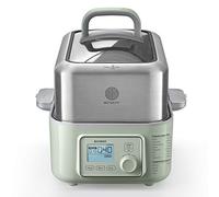 BUYDEEM G553 5-Quart Electric Food Steamer for Cooking, One Touch Vegetable Steamer, Digital Multifunctional Steamer, Quick Steam in 60s, Stainless Steel Steamer Tray & Glass Lid, No Stew Pots