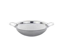 Buyer Star 18/8 Stainless Steel Colander, Micro-Perforated & Footed Metal Colander with Handle, Heavy Duty Strainer for Kitchen Food/Pasta/Vegetable/Rice/Fruit/Noodles- Dishwasher Safe (Silver)