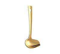 Buyer Star 22cmx8.4cm Gold Sauce Ladles, Stainless Steel Sauce Drizzle Spoon with Spout, Gravy Ladle Sauce Ladle Serving Spoon Small Ladle for Sauce Soup Gravy