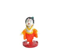 BUYERS POINT Polyresin Baby Krishna Idol (10 CM) | Meditating Krishna Statue for Home Temple, Pooja Room, Meditation Space | Spiritual Decor & Festive Gift | Resin Figurine for Janmashtami