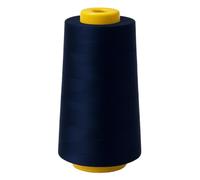 Buyers Point Single Overlocking Sewing Machine Polyester Thread 5000 Yards Cones, 1,4 or 8 Cone Packs White, Black, Navy, Red, Beige, Grey, Purple, Cream (Navy)