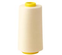 Buyers Point Single Overlocking Sewing Machine Polyester Thread 5000 Yards Cones, 1,4 or 8 Cone Packs White, Black, Navy, Red, Beige, Grey, Purple, Cream (Cream)