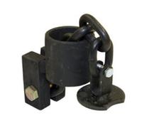 Buyers Products 1901006 Trailer Chain Tie Down, Load Limit 6,600 lbs, Sturdy Anchor Point for Flatbed Floors and Trailer Beds, Black