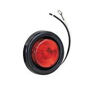 Buyers Products 2 Inch Red Round Marker/Clearance Light Kit With 1 LED (PL-10 Connection, Includes Grommet and Plug)