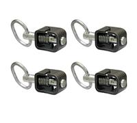 Buyers Products B2598H Weld-On 5/8" Spring Latch Assembly With Plain Tube, Spring Loaded Bolt, 4.68" x 2.53", Heat treated pin, Utility Gate Latch, Black