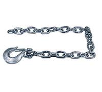 Buyers Products BSC3835 Trailer Safety Chain with Forged Slip Hook (3/8" x 35"), Silver