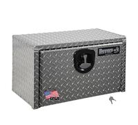 Buyers Products Diamond Tread Aluminum Underbody Truck Box w/T-Handle Compression Latch (14x12x18 Inch)