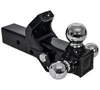 Buyers Products Tri-Ball Hitch with Pintle Hook and Chrome Towing Balls - 2-1/2 Inch Receiver