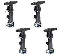 Buyers Products Wj201U4 4-7/8 Inch Easy Grip Rubber Hood Catch with U-Bracket, 4 Pack