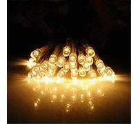 BUYERTIME Fairy String Lights 3M/10ft 30 LEDs, Steady On and Flash Two Modes Fairy Lights AA Battery Powered for Christmas Tree, Patio, Yard, Wedding, Party, Indoor, Outdoor Decoration (Warm White)