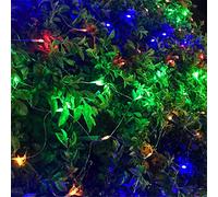BUYERTIME Fairy String Lights 3M/10ft 30 LEDs, Steady On and Flash Two Modes Fairy Lights AA Battery Powered for Christmas Tree, Patio, Yard, Wedding, Party, Indoor, Outdoor Decoration (RGB)