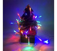 BUYERTIME Fairy String Lights 5M/16.5ft 50 LEDs, Steady On and Flash Two Modes Fairy Lights AA Battery Powered for Christmas Tree, Patio, Yard, Wedding, Party, Indoor, Outdoor Decoration (RGB)