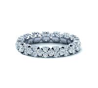 BuyFineDiamonds 1.00 Carat Round Diamonds Garland Full Eternity Ring in White Gold (J)