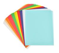 BUYGO Colored Vellum Paper, 40 Sheets, 10 Colors, A4, Translucent, Printable, Drawing, Ink Jet Laser Printer