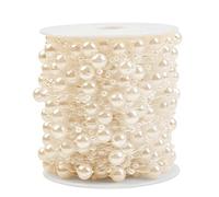 BUYGOO Pearl Beads Chain Garland 30m Pretty Beads String Pearl Line for Table Wedding Party Christmas Tree Decoration