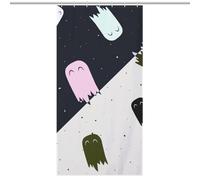 buyiikjd Lovely GhostDurable Heavy Duty Shower Curtain, Thick Polyester, Rustproof Grommets, Weighted Hem - Weighted Shower Curtains, Bath Curtains Shower35.43x70.87Inch(90x180cm)