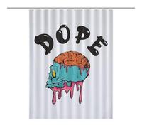 buyiikjd Skull Dope T-shirtMold-Resistant Quick-Dry Curtain - Anti Mould Shower Curtain, Shower Curtain Anti Mould, Shower Curtains Mould Proof Resistant 53.54x70.87Inch(136x180cm)