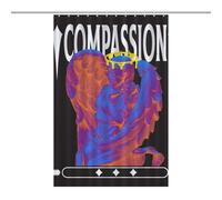 buyiikjd Stone Statue - Angel - Compassion - T-shirtLarge Size Shower Curtain 46.85x70.87Inch（119x180cm）, Opaque Privacy, 12 C-Shaped Hooks - Large Shower Curtain