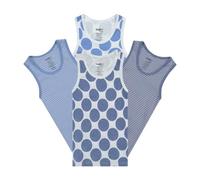 Buyless Fashion Boys Scoop Neck Tagless Undershirts Soft Cotton Tank Top (4 Pack) 13-14