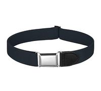 Buyless Fashion Kids Boys Toddler No Buckle Adjustable Elastic Dress Stretch Belt - 5096-Black