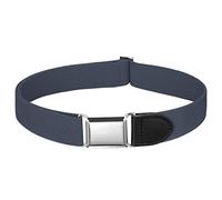 Buyless Fashion Kids Boys Toddler No Buckle Adjustable Elastic Dress Stretch Belt - 5096-Denim-Blue