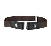 Buyless Fashion Kids Boys Toddler No Buckle Adjustable Elastic Dress Stretch Belt - 5098-Brown