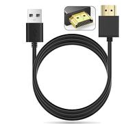 Buylink USB to HDMI Adapter Cable Cord,USB to HDMI Charger Cable, USB 2.0 Type A Male to HDMI Male Charging Converter (Only for Charging) 1.8M