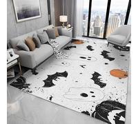 buyluhn Carpet Machine Washable, Bat Ghost Low Pile Soft Floor Rug 240x340, Large Rugs for Living Room Bedroom Bedside, Halloween Non Slip Absorbent Kitchen Rug N600