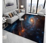 buyluhn Carpet Machine Washable, Galaxy Universe Low Pile Soft Floor Rug 200x300, Large Rugs for Living Room Bedroom Bedside, Space Non Slip Absorbent Kitchen Rug N1089