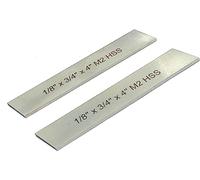 Buyohlc HSS Blades 1/8" x 3/4" (Wide) x 4" (Long) for Lathe Parting Cut Off & Tool Holders (Set of 2 Pcs)