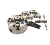 Buyohlic 125mm Heavy Duty Chuck for Rotary Tables & Mini Lathes (4 Jaws Self Centering (Recess 95 mm))