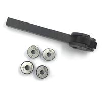 Buyohlic 2 Wheel Pivot Head Knurling Tools Pattern 1/2" Sq. Shank With Extra Knurls (Pitch 1.0mm)