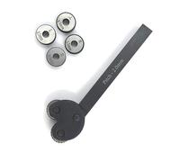 Buyohlic 2 Wheel Pivot Head Knurling Tools Pattern 1/2" Sq. Shank With Extra Knurls (Pitch 2.0mm)