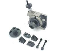 Buyohlic 3 Inch Rotary Table, Hand-Powered Milling Machine Tool with M6 Clamp kit HSS M2 Grade (With ER 16 & 20 Collet Adapter)