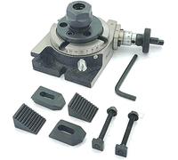 Buyohlic 3 Inch Rotary Table, Hand-Powered Milling Machine Tool with M6 Clamp kit HSS M2 Grade (With ER 16 Collet Adapter)