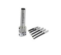 Buyohlic 38mm Head Diameter Micro Boring Head (MT3 Shank with 5 Carbide Tools)
