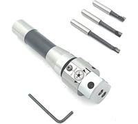 Buyohlic 38mm Head Diameter Micro Boring Head (R8 Shank & HSS Tools)