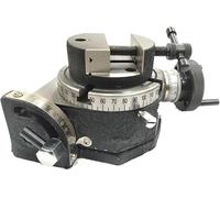 Buyohlic 4" (100 mm) Tilting Milling Indexing Horizontal Vertical Rotary Table with Round Vice- Metal Working (Tilting Rotary Table With 100mm Round Vice)
