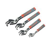 BUYOHLIC 6'',8'',10'' & 12'' Inches Self Adjusting Locking Wrench Multifunctional Universal Adjustable Pipe Wrench Plumbers Wrench (Set of all Size)