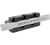 Buyohlic Adjustable T-Parting Cut off Holder with Blade for Lathe Machine Tools (Shank 10mm (1/2 Wide Blade))