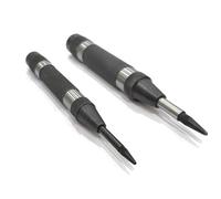 Buyohlic Automatic Center Punch with Replaceable Hardened Steel Tip (Set of Both)