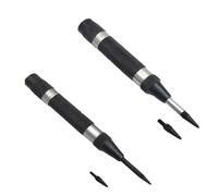 Buyohlic Automatic Center Punch with Replaceable Hardened Steel Tip with Extra tip (Set of Both)