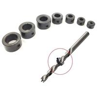 Buyohlic Drill Stopper Collar Set In Imperial & Metric with Allen Wrench to Tighten the Stops Set-Screws (7-Piece)