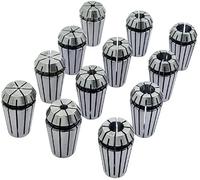 Buyohlic ER Collet Set for CNC Milling & Lathe Tool Holders - Engraving Machine Accessories (ER16 Collet - 12 Pcs (Size: 1/32" - 3/8"))